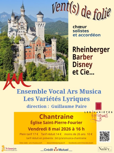 CONCERT DE MUSIQUE CHORALE À CHANTRAINE